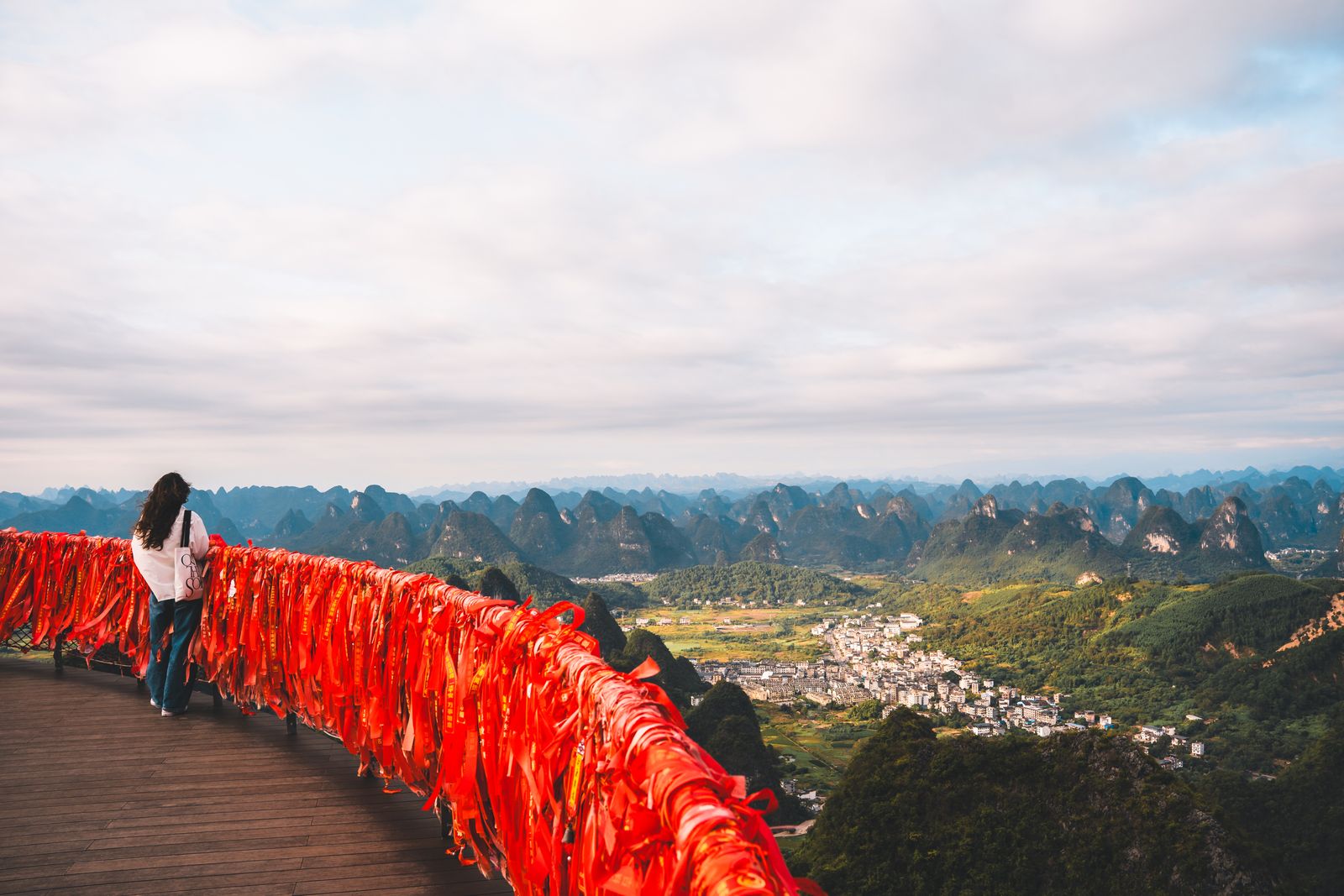 A view over Guilin from Fubo Hill