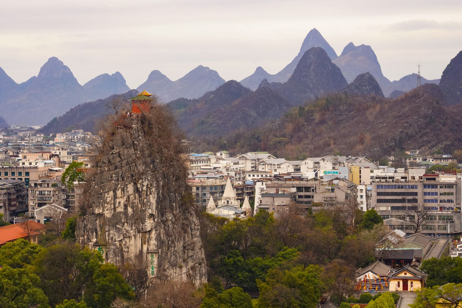 Solitary Beauty Peak in Guilin, within the Jingjiang Princes' City
