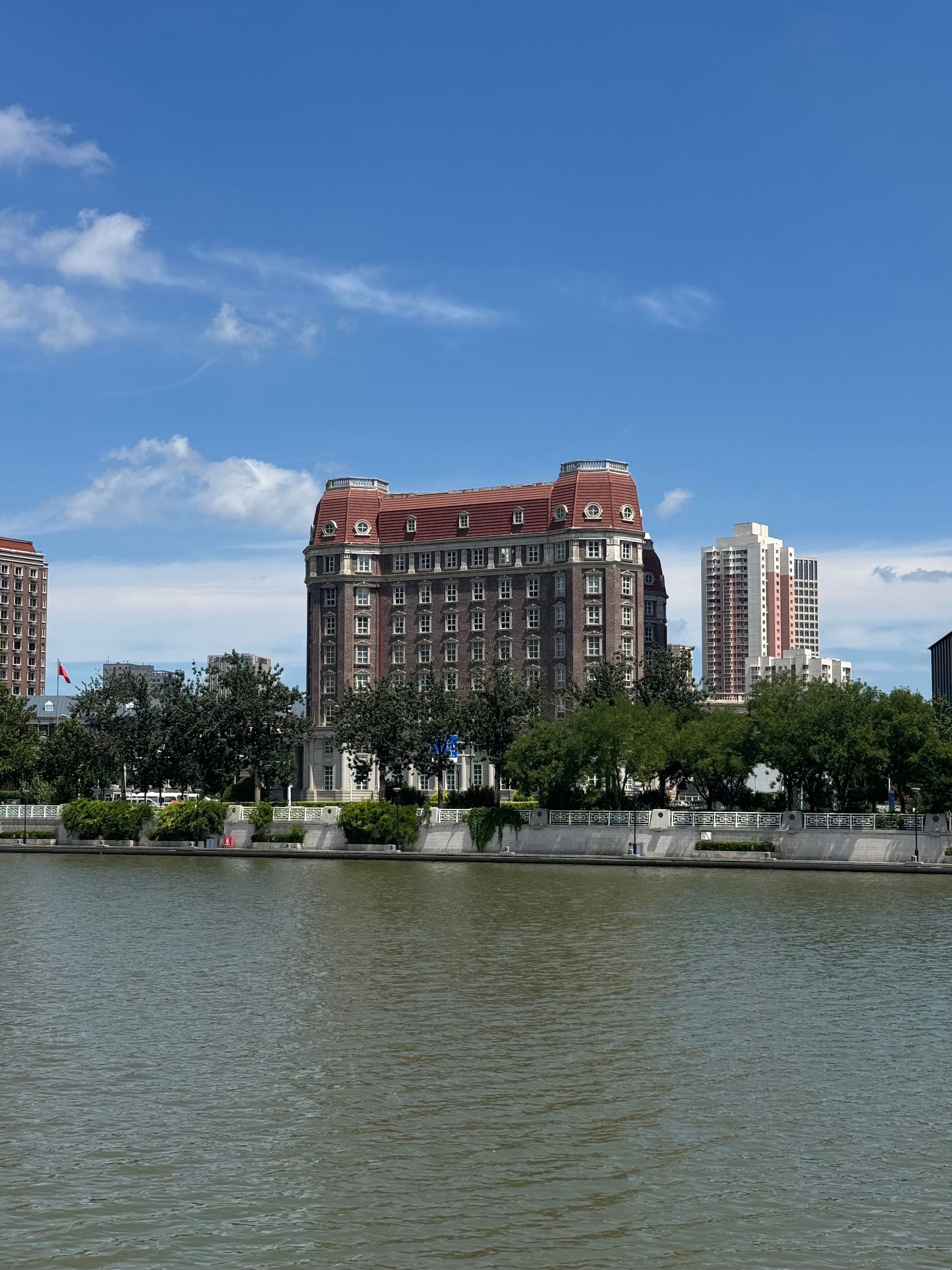 An ornate historic building decorated with porcelain in Tianjin