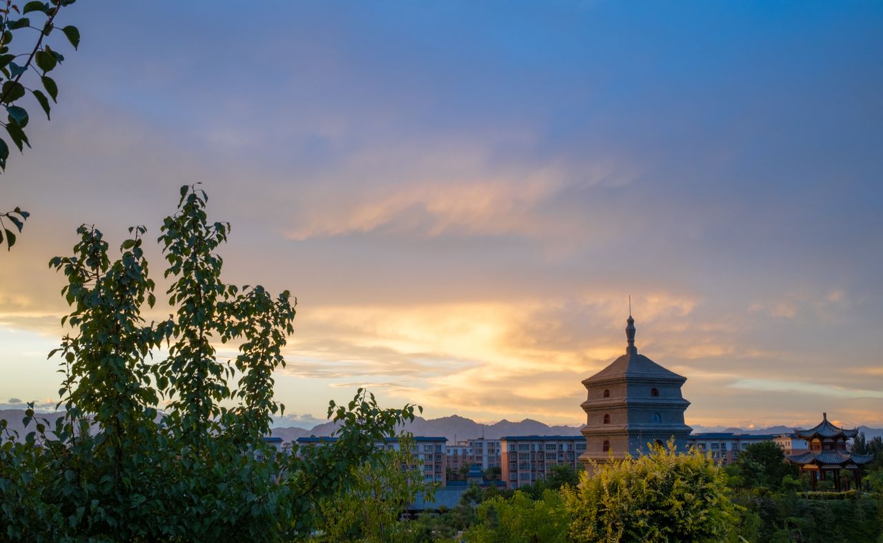 The Giant Wild Goose Pagoda in Xi'an, China