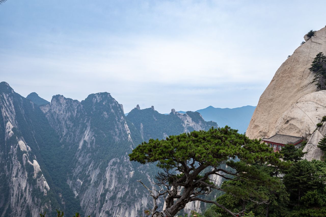 The majestic granite peaks of Mount Hua in Shaanxi