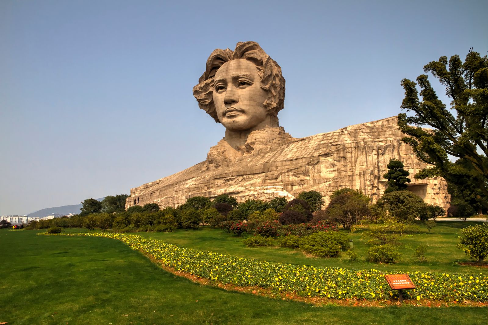 The Young Mao Zedong statue at the tip of Orange Isle in Changsha